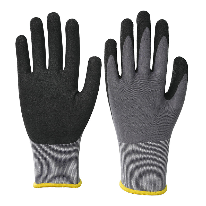 15 Guage Nylon Nitrile Gloves