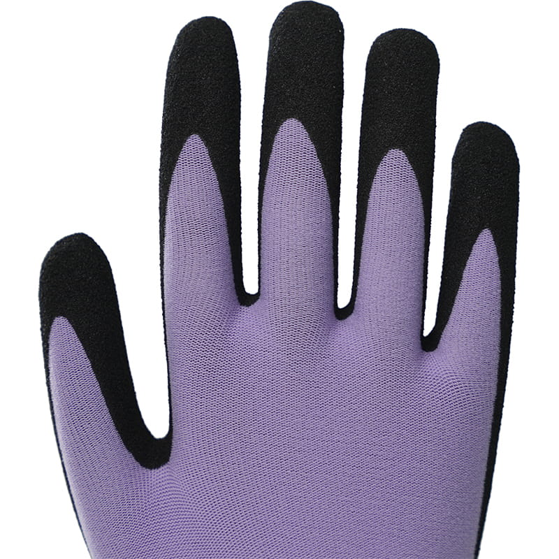 18 Guage Nitrile Nylon Gardening Gloves