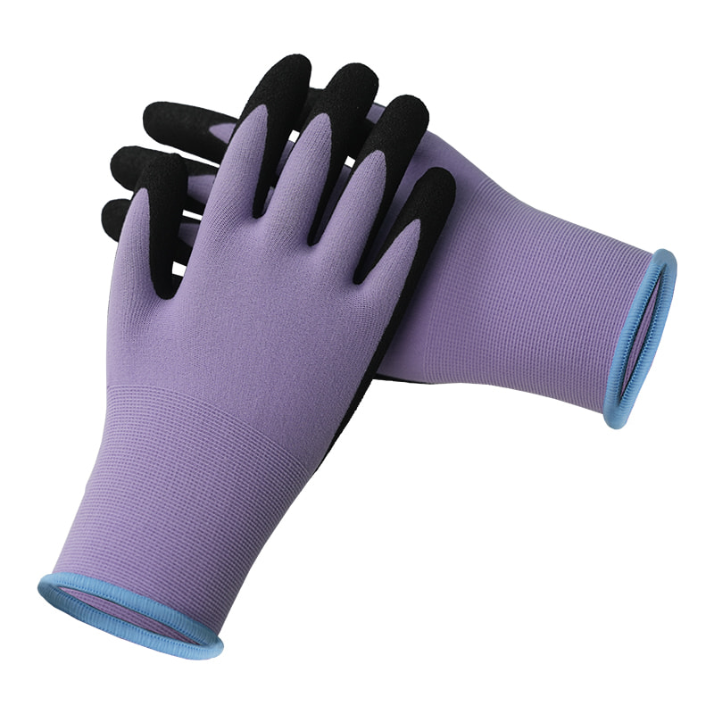 18 Guage Nitrile Nylon Gardening Gloves