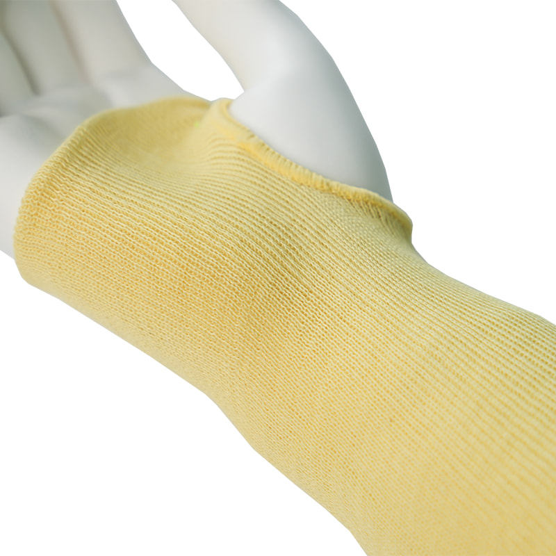 7 Guage Aramid Cut-Resistant Sleeves With Thumb Bowl