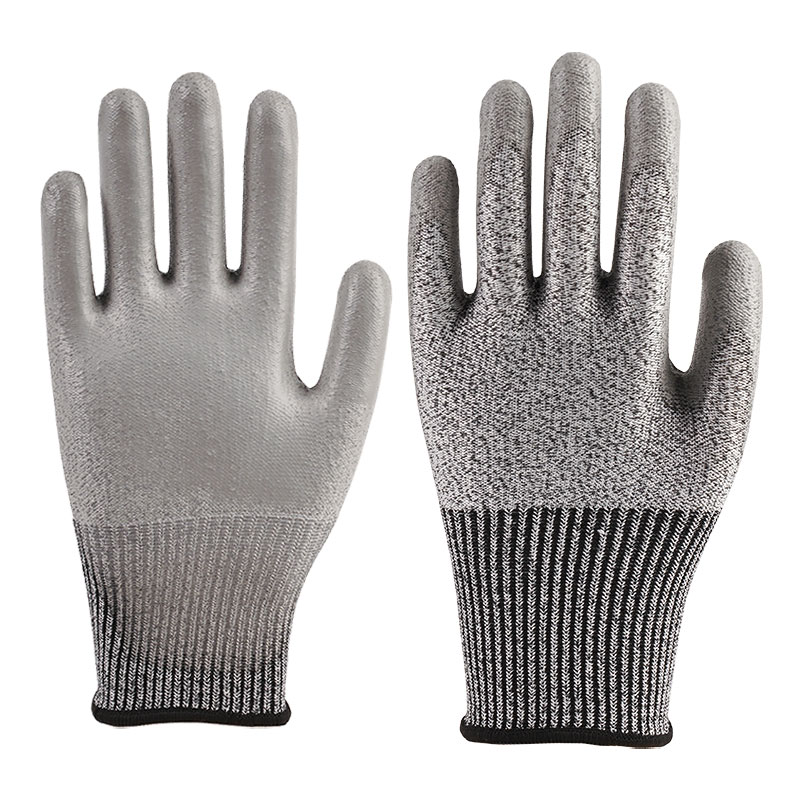 13 Guage Anti Cutting PU Gloves A5