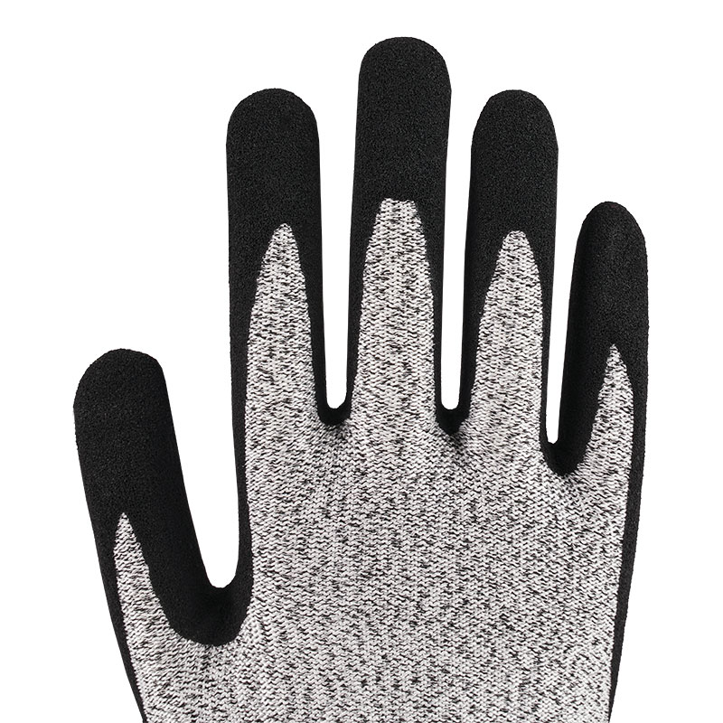 13 Guage Heather Grey Nitrile Gloves A5