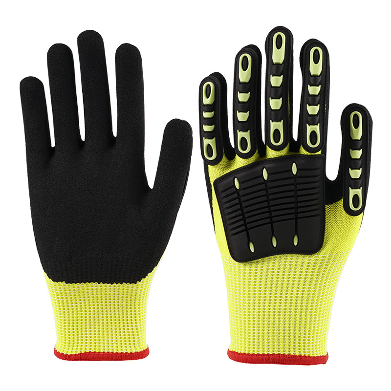 13 Guage Fluorescent Yellow TPR Gloves A5