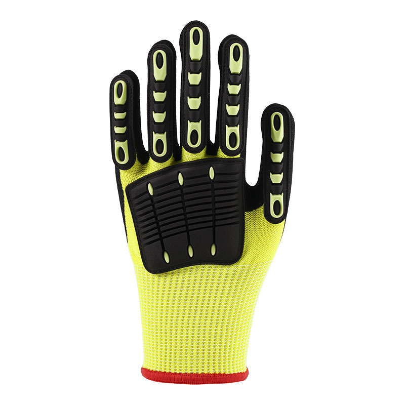 13 Guage Fluorescent Yellow Anti-vibration Gloves A5