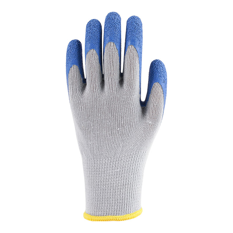 10 Guage Polyester Latex Wrinkled Gloves