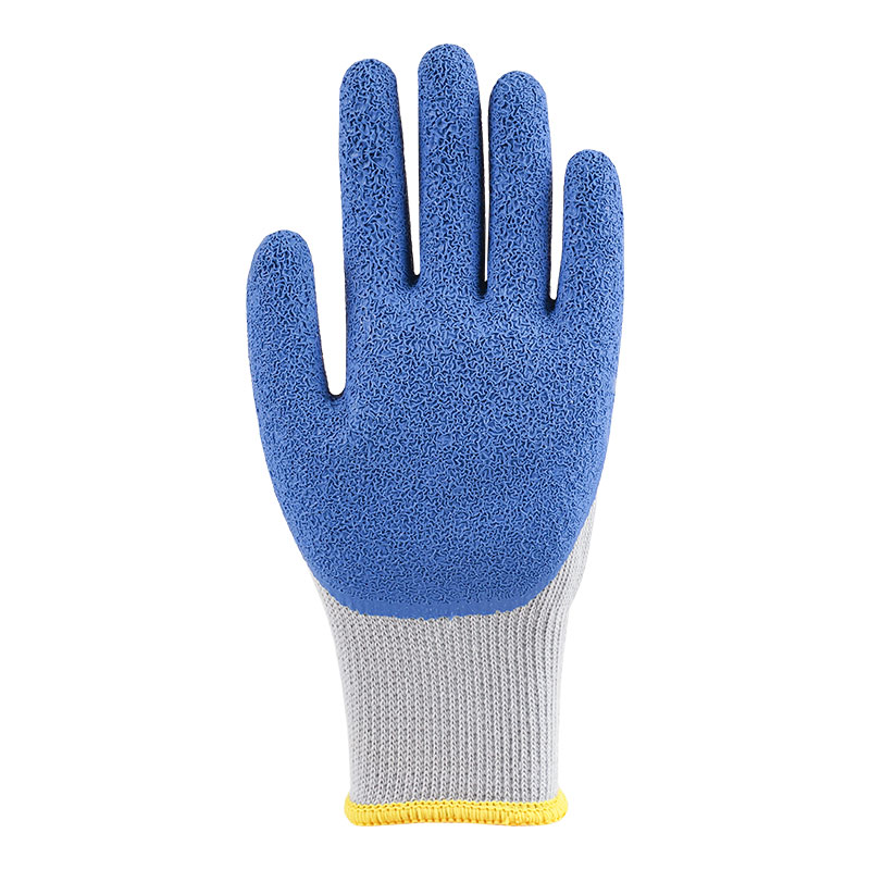 10 Guage Polyester Latex Wrinkled Gloves