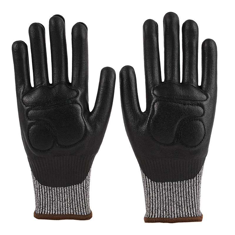 13 Guage Hemp Ash TPR Sport Gloves A5 + Nitrile Impregnated Glossy Adhesive + Externally Sewn Palm Cotton