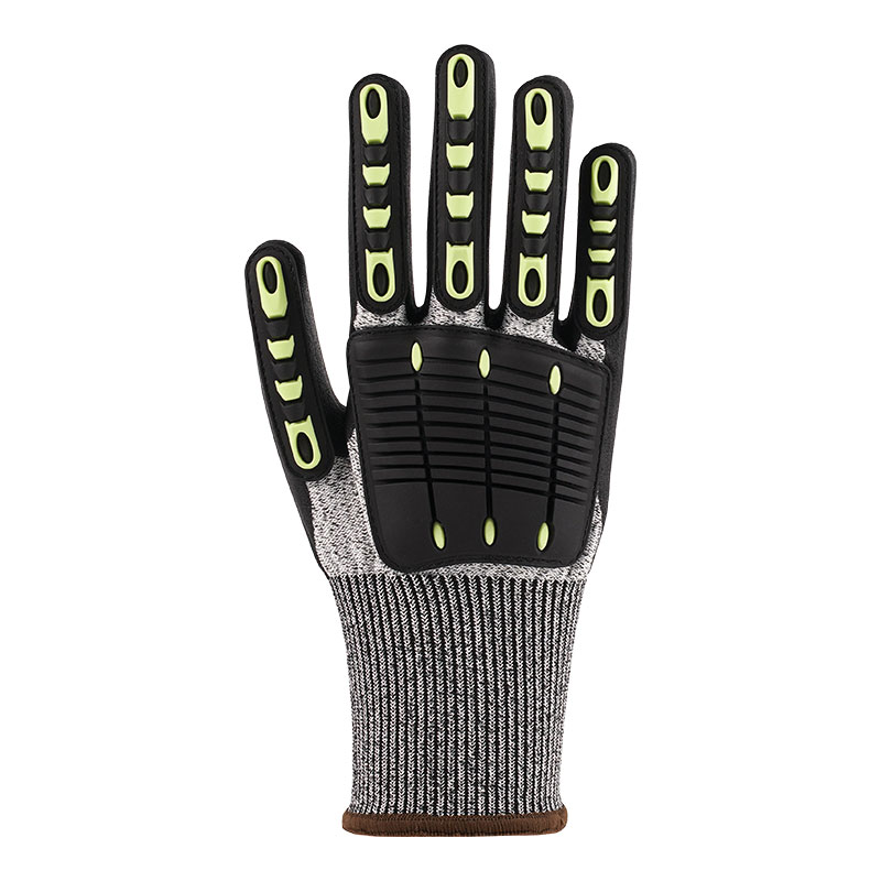 13 Guage Hemp Ash TPR Sport Gloves A5 + Nitrile Impregnated Glossy Adhesive + Externally Sewn Palm Cotton