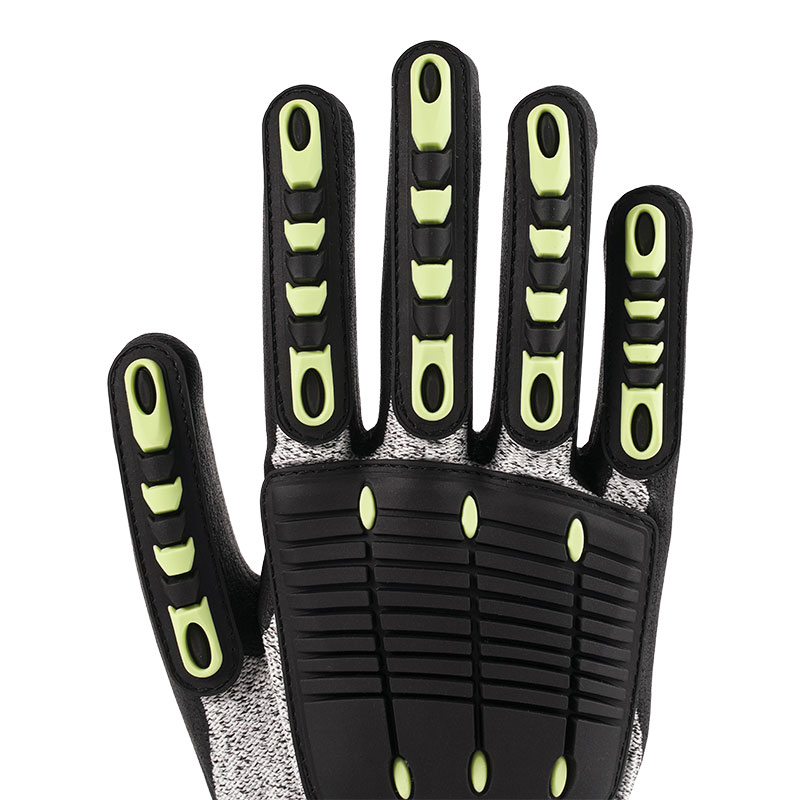 13 Guage Hemp Ash TPR Sport Gloves A5 + Nitrile Impregnated Glossy Adhesive + Externally Sewn Palm Cotton