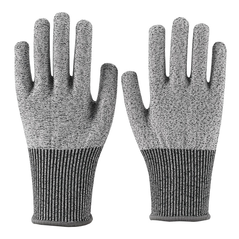 13 Guage HPPE Hemp Ash A5 Anti-Cutting Nitrile Dotted Gloves