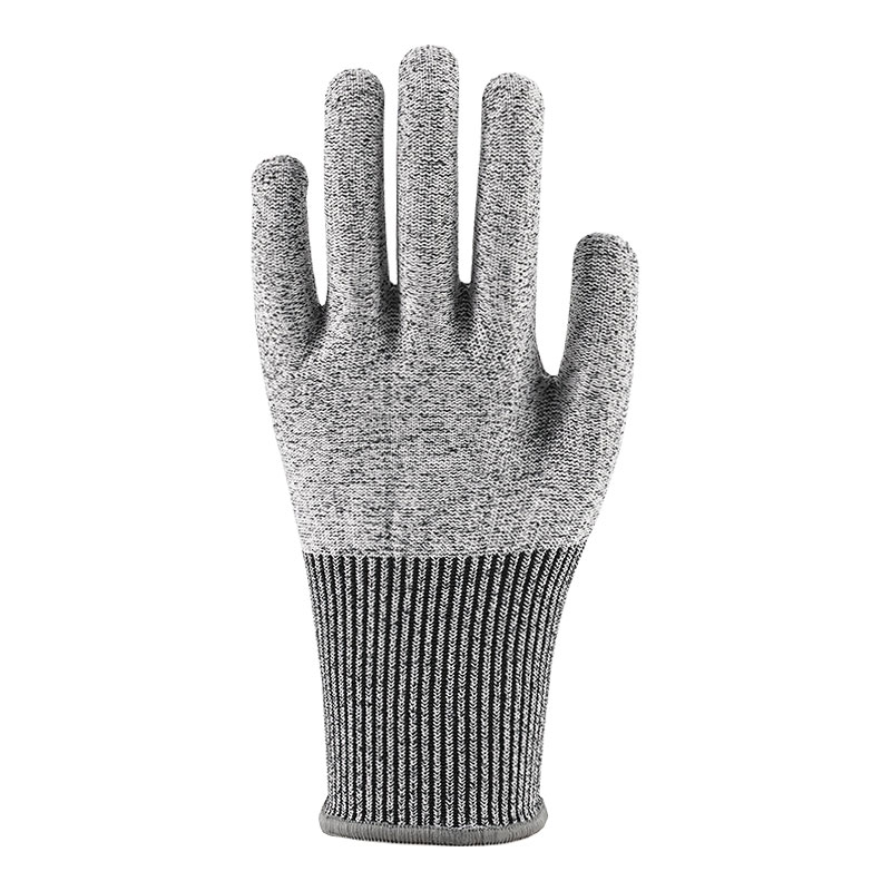 13 Guage HPPE Hemp Ash A5 Anti-Cutting Nitrile Dotted Gloves