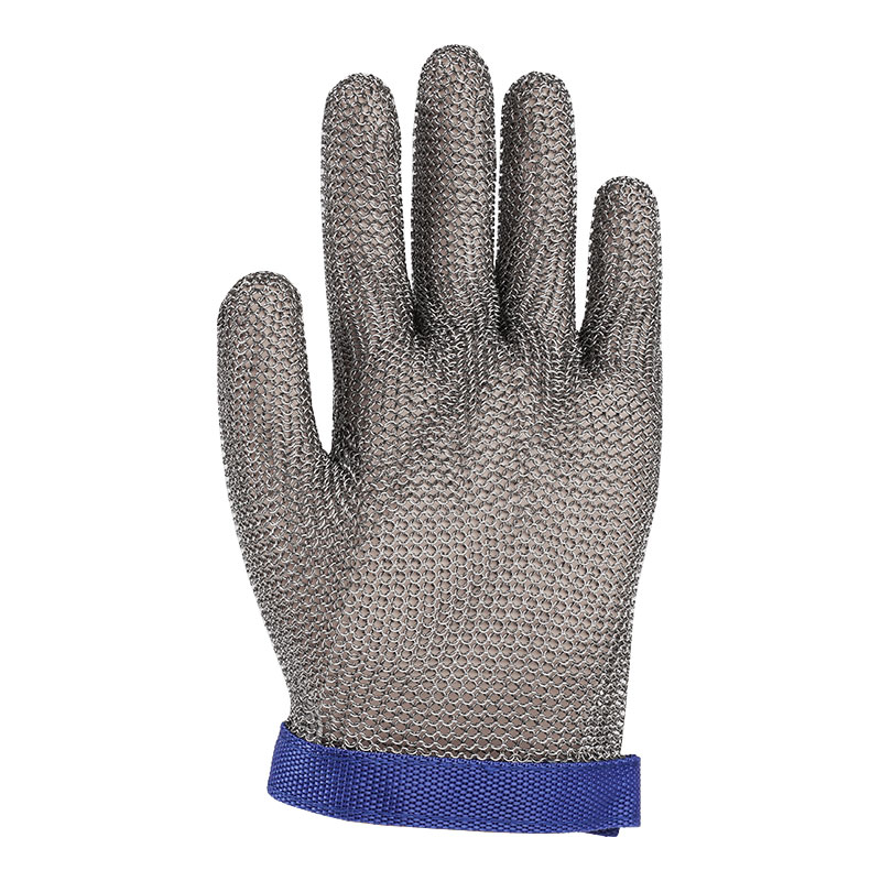 304 Stainless Steel Metal Mesh Cut Resistant Gloves Level 9