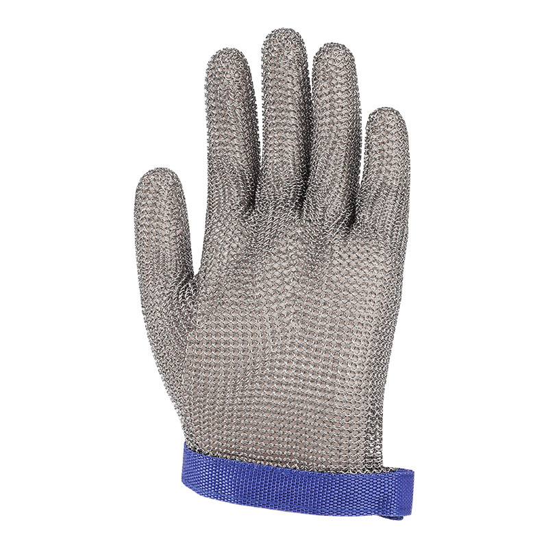 304 Stainless Steel Metal Mesh Cut Resistant Gloves Level 9