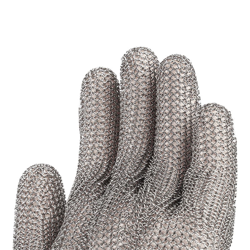 304 Stainless Steel Metal Mesh Cut Resistant Gloves Level 9