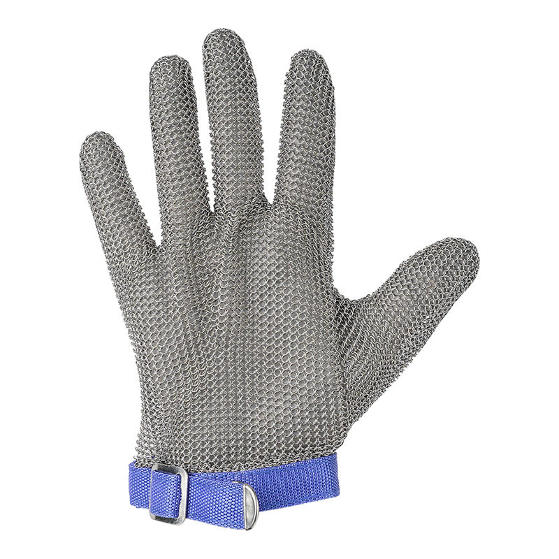 304 Stainless Steel Metal Mesh Cut Resistant Gloves Level 9