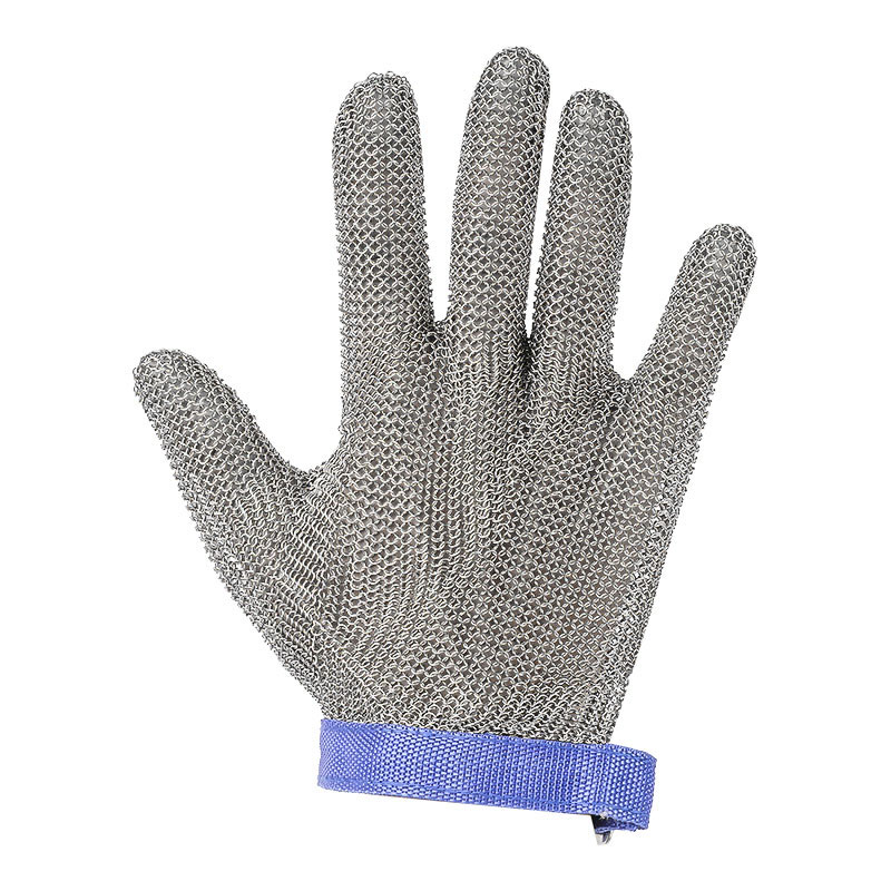 304 Stainless Steel Metal Mesh Cut Resistant Gloves Level 9