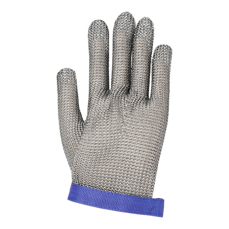 304 Stainless Steel Metal Mesh Cut Resistant Gloves Level 9