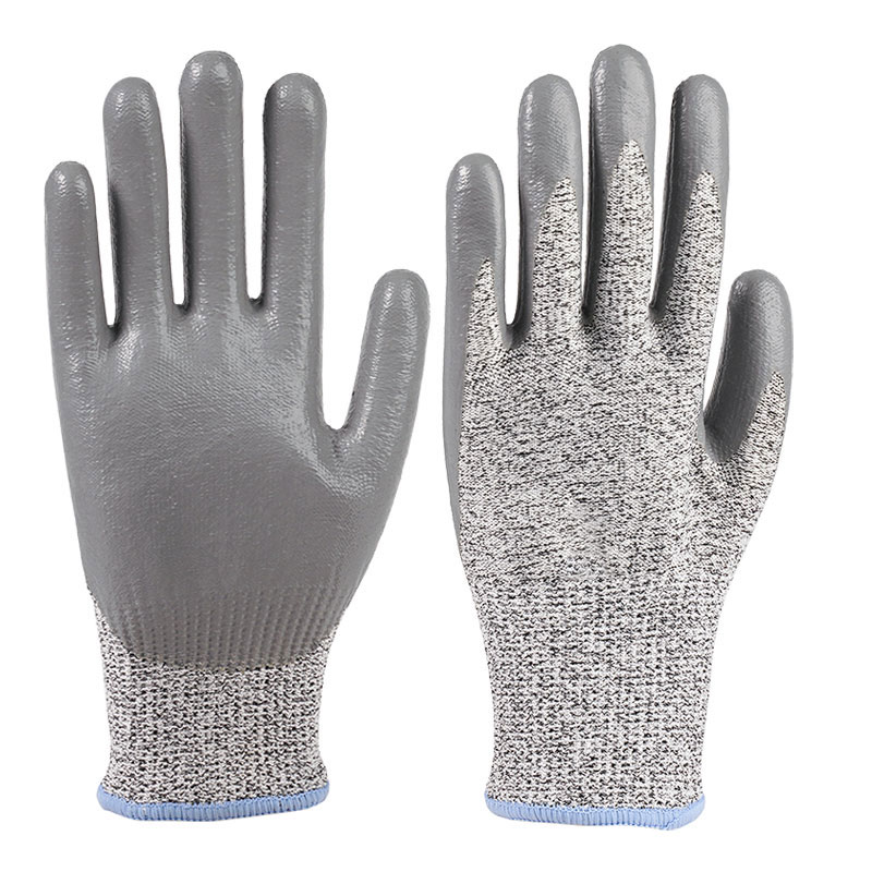 13 Guage Nitrile Gloves A5 Nitrile Impregnated Glossy Adhesive