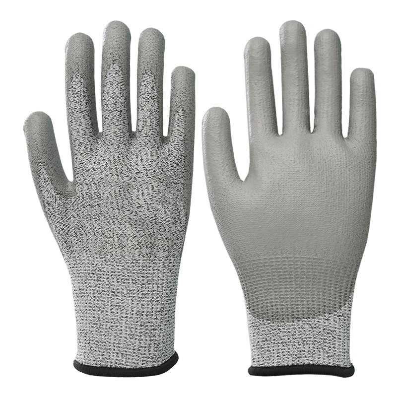 13 Guage Anti Cutting PU Gloves Level 5